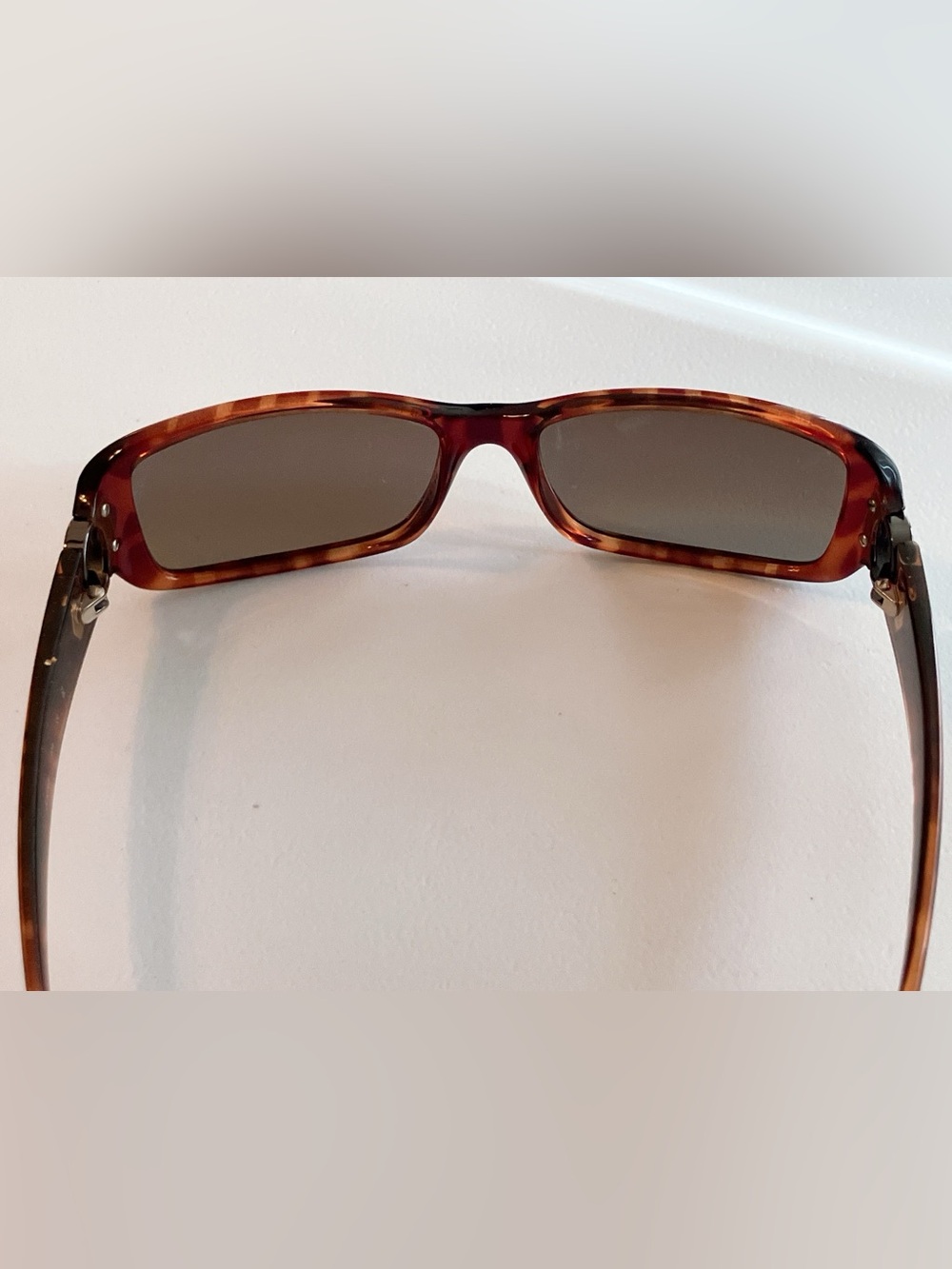 •SOLDVintage 90s CK Calvin Klein Tortoise Shell Square Rectangle Sunglasses•SOLD - Picture 7 of 13